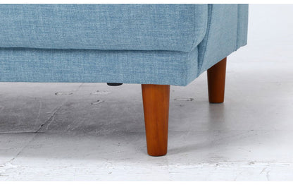 ソファ ハイバックソファ 2人掛け 幅150 ブルー おしゃれ 北欧 ファブリック カフェ ソファー sofa 二人掛け 2P ローソファ フロアソファ かわいい(代引不可)