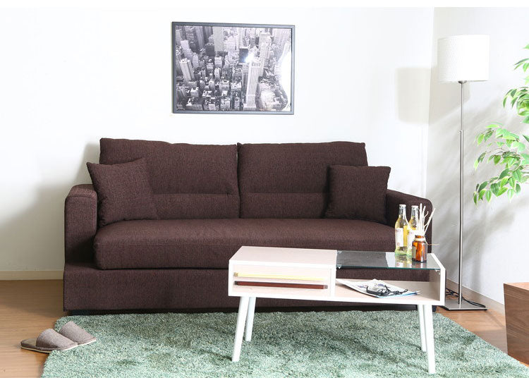 ソファ 3人掛け 幅188 おしゃれ 北欧 ファブリック カフェ ソファー sofa 三人掛け 2.5P ローソファ フロアソファ かわいい(代引不可)