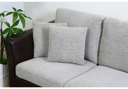 ソファ カウチソファ 3人掛け 幅198 おしゃれ 北欧 ファブリック 合成皮革 カフェ ソファー sofa 三人掛け 3P ローソファ フロアソファ かわいい(代引不可)