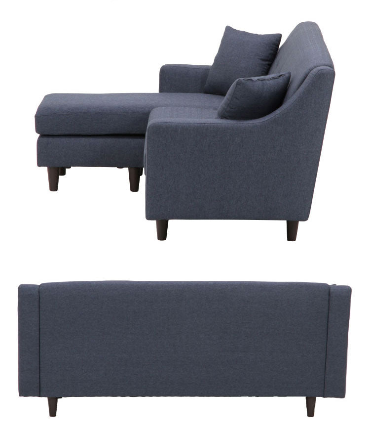 ソファ カウチソファ 3人掛け 幅178 オットマン スツール おしゃれ 北欧 ファブリック カフェ ソファー sofa 三人掛け 3P ローソファ フロアソファ かわいい(代引不可)