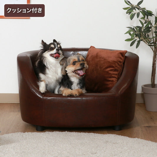 ペットソファ お手入れ簡単 高級感 省スペース 犬用 猫用 小型犬 ペット用 ペットベッド クッション おもちゃ 犬ベッド ヴィンテージ風 おしゃれ(代引不可)