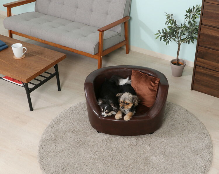 ペットソファ お手入れ簡単 高級感 省スペース 犬用 猫用 小型犬 ペット用 ペットベッド クッション おもちゃ 犬ベッド ヴィンテージ風 おしゃれ(代引不可)
