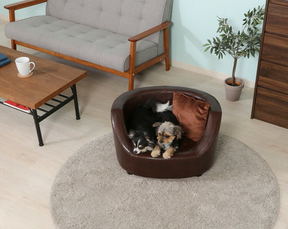 ペットソファ お手入れ簡単 高級感 省スペース 犬用 猫用 小型犬 ペット用 ペットベッド クッション おもちゃ 犬ベッド ヴィンテージ風 おしゃれ(代引不可)