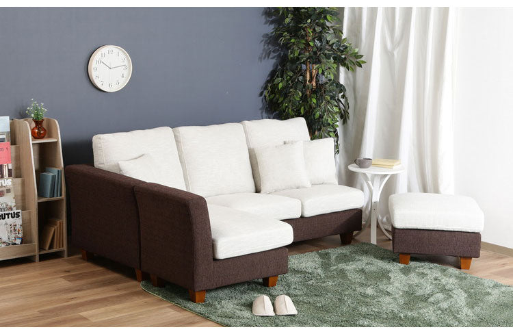 ソファ カウチソファ 3人掛け 幅188 おしゃれ 北欧 ファブリック カフェ ソファー sofa 三人掛け 3P ローソファ フロアソファ かわいい(代引不可)