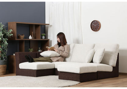 ソファ カウチソファ 3人掛け 幅188 おしゃれ 北欧 ファブリック カフェ ソファー sofa 三人掛け 3P ローソファ フロアソファ かわいい(代引不可)