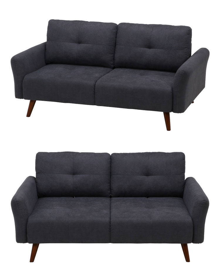 ソファ 2人掛け 幅167 背もたれ可動 おしゃれ 北欧 ファブリック カフェ ソファー sofa 二人掛け 2P ローソファ フロアソファ かわいい(代引不可)