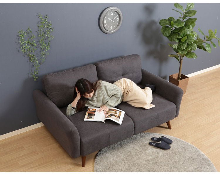 ソファ 2人掛け 幅167 背もたれ可動 おしゃれ 北欧 ファブリック カフェ ソファー sofa 二人掛け 2P ローソファ フロアソファ かわいい(代引不可)