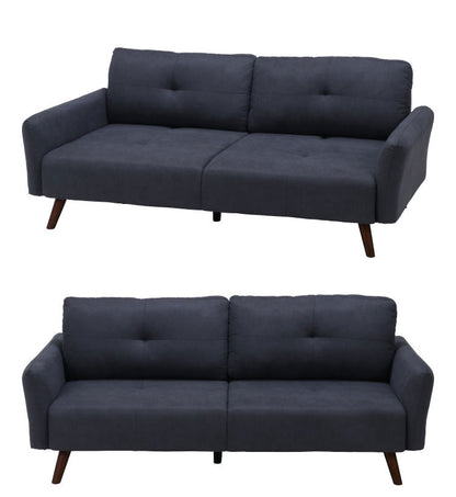 ソファ 3人掛け 幅195 背もたれ可動 おしゃれ 北欧 ファブリック カフェ ソファー sofa 三人掛け 3P ローソファ フロアソファ かわいい(代引不可)