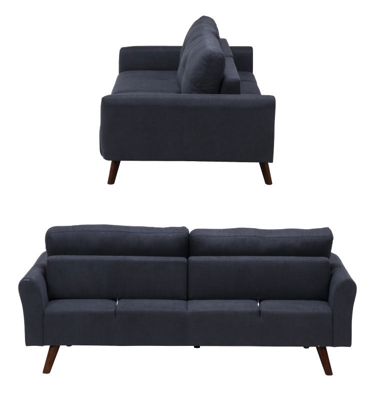 ソファ 3人掛け 幅195 背もたれ可動 おしゃれ 北欧 ファブリック カフェ ソファー sofa 三人掛け 3P ローソファ フロアソファ かわいい(代引不可)