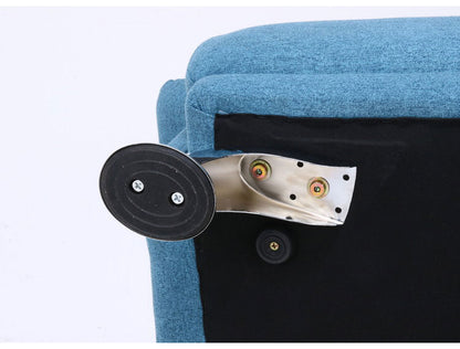 ソファ ハイバックソファ 2人掛け 幅160 ターコイズブルー おしゃれ 北欧 ファブリック カフェ ソファー sofa 二人掛け 2P ローソファ フロアソファ かわいい(代引不可)