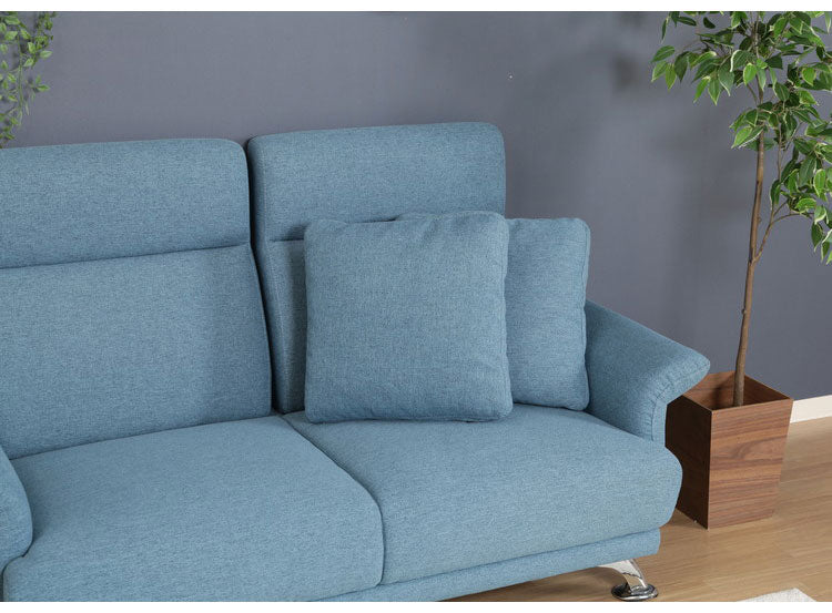 ソファ ハイバックソファ 2人掛け 幅160 ターコイズブルー おしゃれ 北欧 ファブリック カフェ ソファー sofa 二人掛け 2P ローソファ フロアソファ かわいい(代引不可)