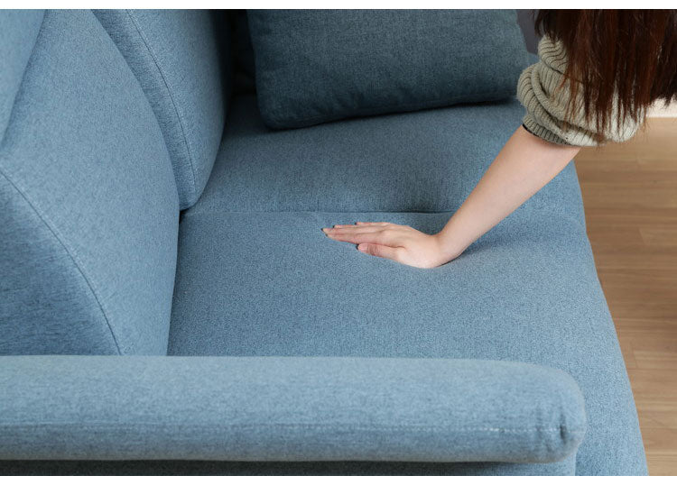 ソファ ハイバックソファ 2人掛け 幅160 ターコイズブルー おしゃれ 北欧 ファブリック カフェ ソファー sofa 二人掛け 2P ローソファ フロアソファ かわいい(代引不可)