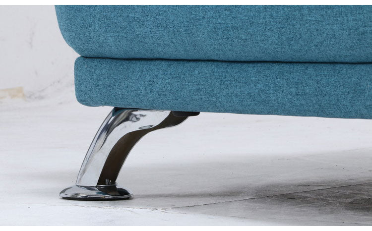 ソファ ハイバックソファ 3人掛け 幅196 ターコイズブルー おしゃれ 北欧 ファブリック カフェ ソファー sofa 三人掛け 3P ローソファ フロアソファ かわいい(代引不可)