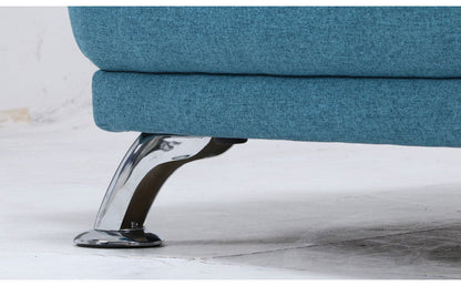 ソファ ハイバックソファ 3人掛け 幅196 ターコイズブルー おしゃれ 北欧 ファブリック カフェ ソファー sofa 三人掛け 3P ローソファ フロアソファ かわいい(代引不可)