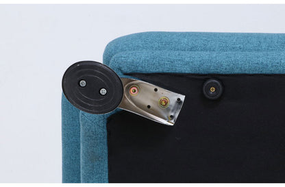 ソファ ハイバックソファ 3人掛け 幅196 ターコイズブルー おしゃれ 北欧 ファブリック カフェ ソファー sofa 三人掛け 3P ローソファ フロアソファ かわいい(代引不可)