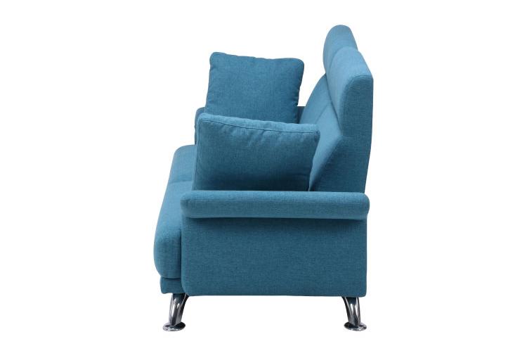 ソファ ハイバックソファ 3人掛け 幅196 ターコイズブルー おしゃれ 北欧 ファブリック カフェ ソファー sofa 三人掛け 3P ローソファ フロアソファ かわいい(代引不可)