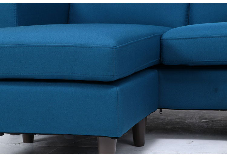 ソファ カウチソファ 3人掛け 幅185 ヘッドレスト付き オットマン スツール おしゃれ 北欧 ファブリック カフェ ソファー sofa 三人掛け 3P ローソファ フロアソファ かわいい(代引不可)