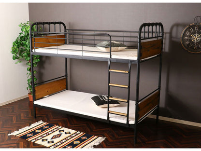 2段ベッド ベッドフレーム スチール 木製 おしゃれ 木製 北欧 ベッド かわいい パイプベッド 西海岸 子供用 大人用 キッズ 子供部屋(代引不可)