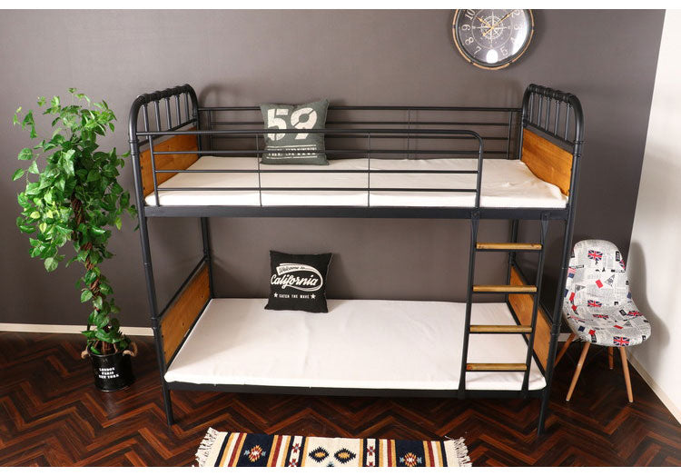 2段ベッド ベッドフレーム スチール 木製 おしゃれ 木製 北欧 ベッド かわいい パイプベッド 西海岸 子供用 大人用 キッズ 子供部屋(代引不可)