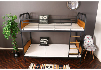 2段ベッド ベッドフレーム スチール 木製 おしゃれ 木製 北欧 ベッド かわいい パイプベッド 西海岸 子供用 大人用 キッズ 子供部屋(代引不可)