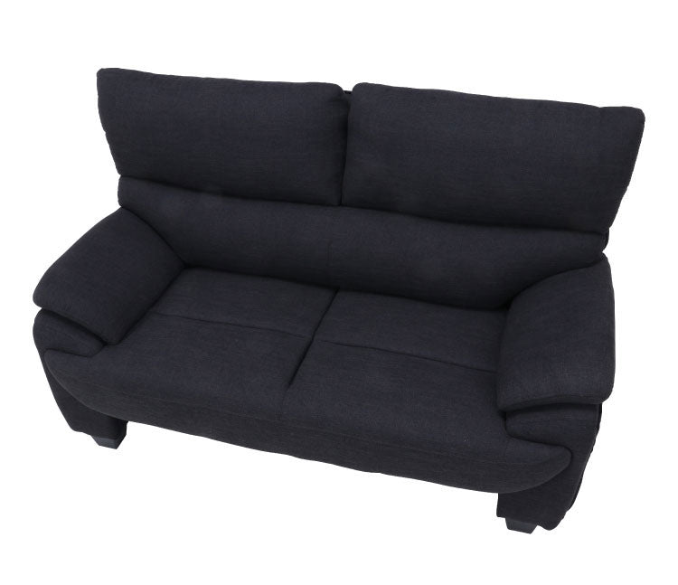 ソファ ハイバックソファ 2人掛け 幅164 ブラック ベージュ おしゃれ 北欧 ファブリック カフェ ソファー sofa 二人掛け 2P ローソファ フロアソファ かわいい(代引不可)