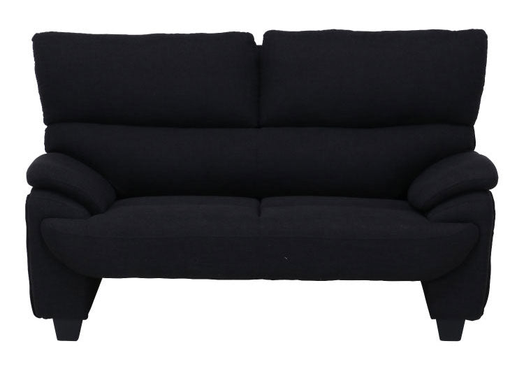 ソファ ハイバックソファ 2人掛け 幅164 ブラック ベージュ おしゃれ 北欧 ファブリック カフェ ソファー sofa 二人掛け 2P ローソファ フロアソファ かわいい(代引不可)