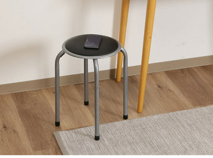 パイプ丸イス 12脚セット パイプイス パイプ丸椅子 スツール スタッキング チェア 積み重ね可 会議イス 会議椅子 小さめ 組立不要 完成品(代引不可)