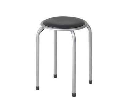 パイプ丸イス 12脚セット パイプイス パイプ丸椅子 スツール スタッキング チェア 積み重ね可 会議イス 会議椅子 小さめ 組立不要 完成品(代引不可)