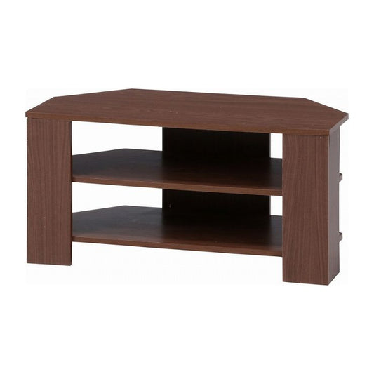 コーナーTV台 ミディアムブラウン 幅80×奥行40×高さ40.8cm プリント紙化粧繊維板(代引不可)