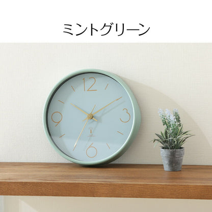 電波掛時計 直径25.5cm 乾電池式 壁掛け時計 電波時計 軽量 静音 モダン 北欧 おしゃれ プレゼント ギフト かわいい インテリア ガラス(代引不可)