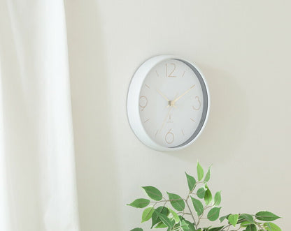 電波掛時計 直径25.5cm 乾電池式 壁掛け時計 電波時計 軽量 静音 モダン 北欧 おしゃれ プレゼント ギフト かわいい インテリア ガラス(代引不可)