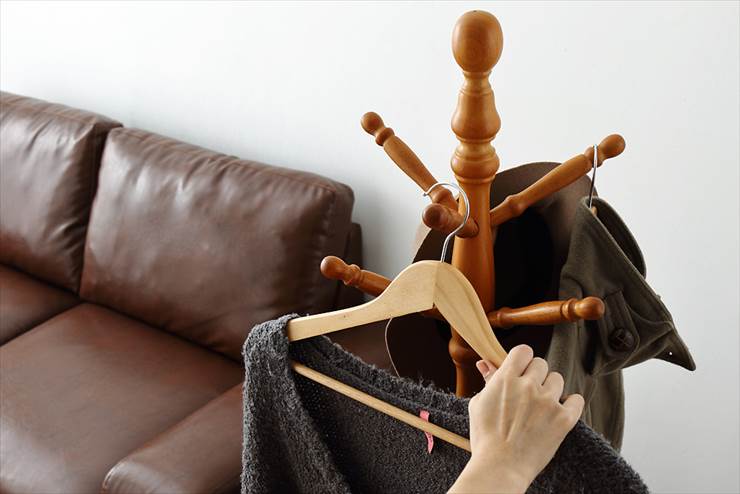 アンティークコートハンガー コートハンガー ハンガーラック ハンガーポール 収納 玄関 アンティーク コート ハンガー 木製