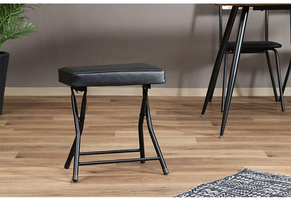 ワイドチェア 折り畳み式 4点セット 肉厚 クッション コンパクト 軽量 キッチン 腰掛け スツール 椅子 ゆったり(代引不可)