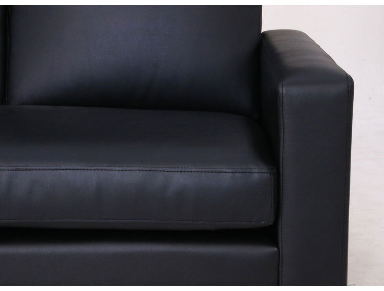 ソファ カウチソファ 3人掛け 幅186 おしゃれ 北欧 レザー 合成皮革 カフェ ソファー sofa 三人掛け 3P ローソファ フロアソファ かわいい(代引不可)