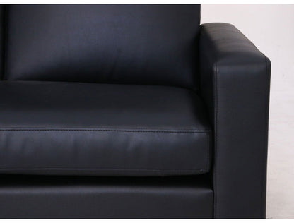 ソファ カウチソファ 3人掛け 幅186 おしゃれ 北欧 レザー 合成皮革 カフェ ソファー sofa 三人掛け 3P ローソファ フロアソファ かわいい(代引不可)