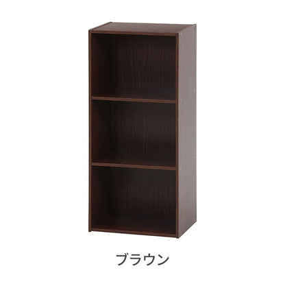 カラーボックス 3段 固定棚 2個セット 幅42 奥行29 高さ89 木製 本棚 収納ボックス 収納 三段 書棚 BOX テレビ台 収納用品 押入れ収納 組み合わせ