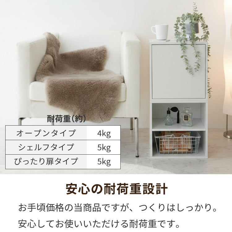 アイデア∞の自由な収納! キューブボックス 扉 扉付き オープン