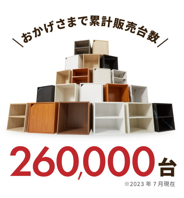 アイデア∞の自由な収納! キューブボックス 扉 扉付き オープン