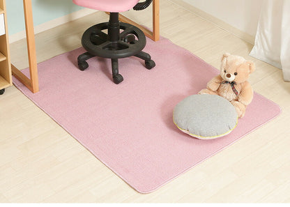 デスクカーペット 110×130cm デスクマット 学習机用 傷防止 無地 ラグ 絨毯 かわいい おしゃれ 子供部屋 マット(代引不可)