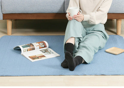 デスクカーペット 110×130cm デスクマット 学習机用 傷防止 無地 ラグ 絨毯 かわいい おしゃれ 子供部屋 マット(代引不可)