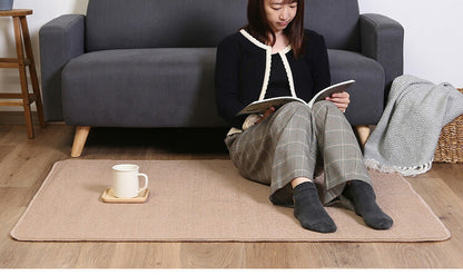 デスクカーペット 110×130cm デスクマット 学習机用 傷防止 無地 ラグ 絨毯 かわいい おしゃれ 子供部屋 マット(代引不可)