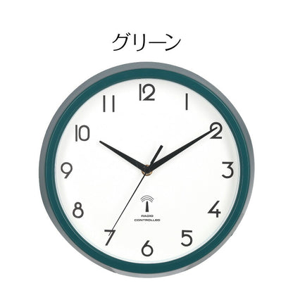 電波掛時計 直径27cm 北欧 おしゃれ シンプル 電波時計 掛け時計 プレゼント ギフト 結婚祝い 新築祝い インテリア雑貨 壁掛け時計 かけ時計(代引不可)