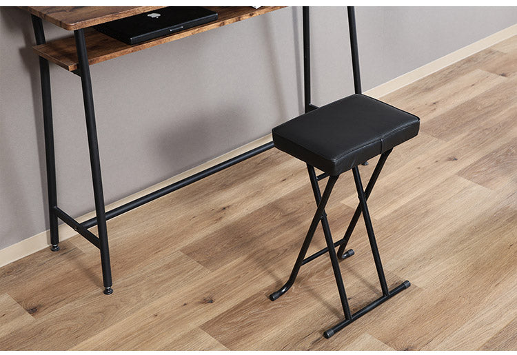 ハイチェア 折り畳み式 4点セット カウンターチェア PUレザー 肉厚 クッション コンパクト 軽量 キッチン 腰掛け スツール 椅子(代引不可)