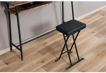 ハイチェア 折り畳み式 4点セット カウンターチェア PUレザー 肉厚 クッション コンパクト 軽量 キッチン 腰掛け スツール 椅子(代引不可)