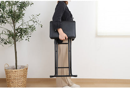 ハイチェア 折り畳み式 4点セット カウンターチェア PUレザー 肉厚 クッション コンパクト 軽量 キッチン 腰掛け スツール 椅子(代引不可)