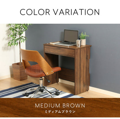 組立簡単 デスク パソコンデスク 幅70 奥行40 高さ74.5 シンプル おしゃれ オフィスデスク 学習デスク 引き出し 木目 木製