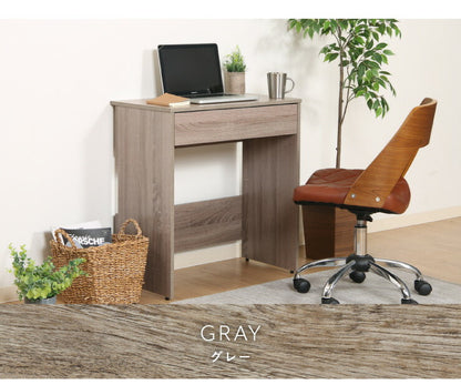 組立簡単 デスク パソコンデスク 幅70 奥行40 高さ74.5 シンプル おしゃれ オフィスデスク 学習デスク 引き出し 木目 木製