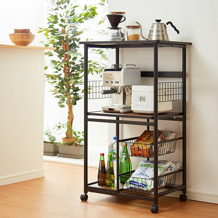 レンジワゴン 幅60cm キャスター付き レンジ台 レンジボード レンジラック キッチンラック ラック キッチン収納 収納(代引不可)