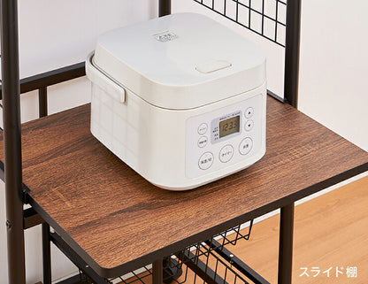 レンジワゴン 幅60cm キャスター付き レンジ台 レンジボード レンジラック キッチンラック ラック キッチン収納 収納(代引不可)