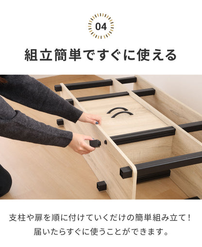 組立簡単 テレビ台 ハイタイプ 幅110cm オープンラック 木目調 収納家具 テレビボード リビングボード サイドボード TV台 TVボード リビング ダイニング